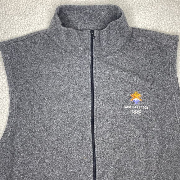 2002 Salt Lake City Winter Olympics Grey Vest: Size XXL - Picture 3 of 9